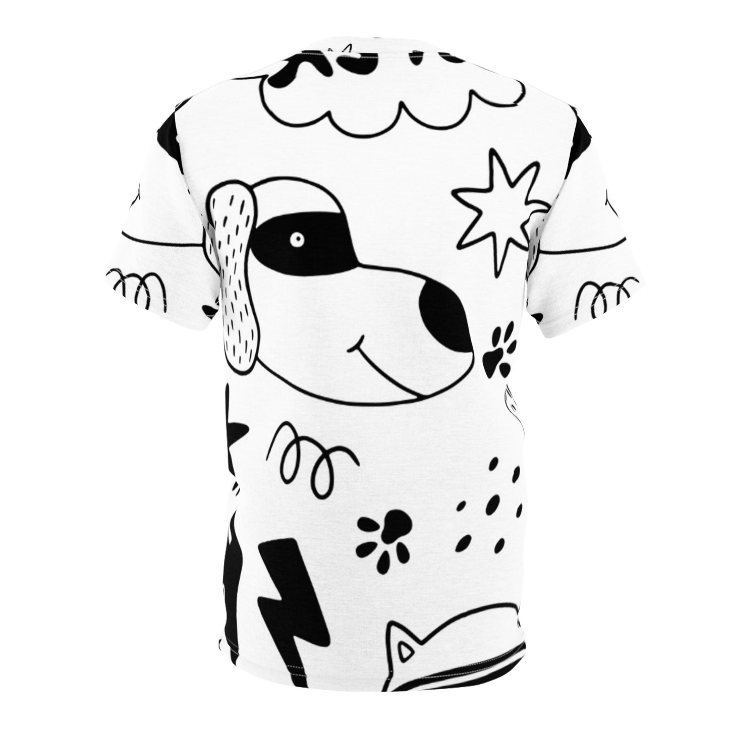 Doodle Dogs & Cats - Inovax Unisex Cut & Sew Tee