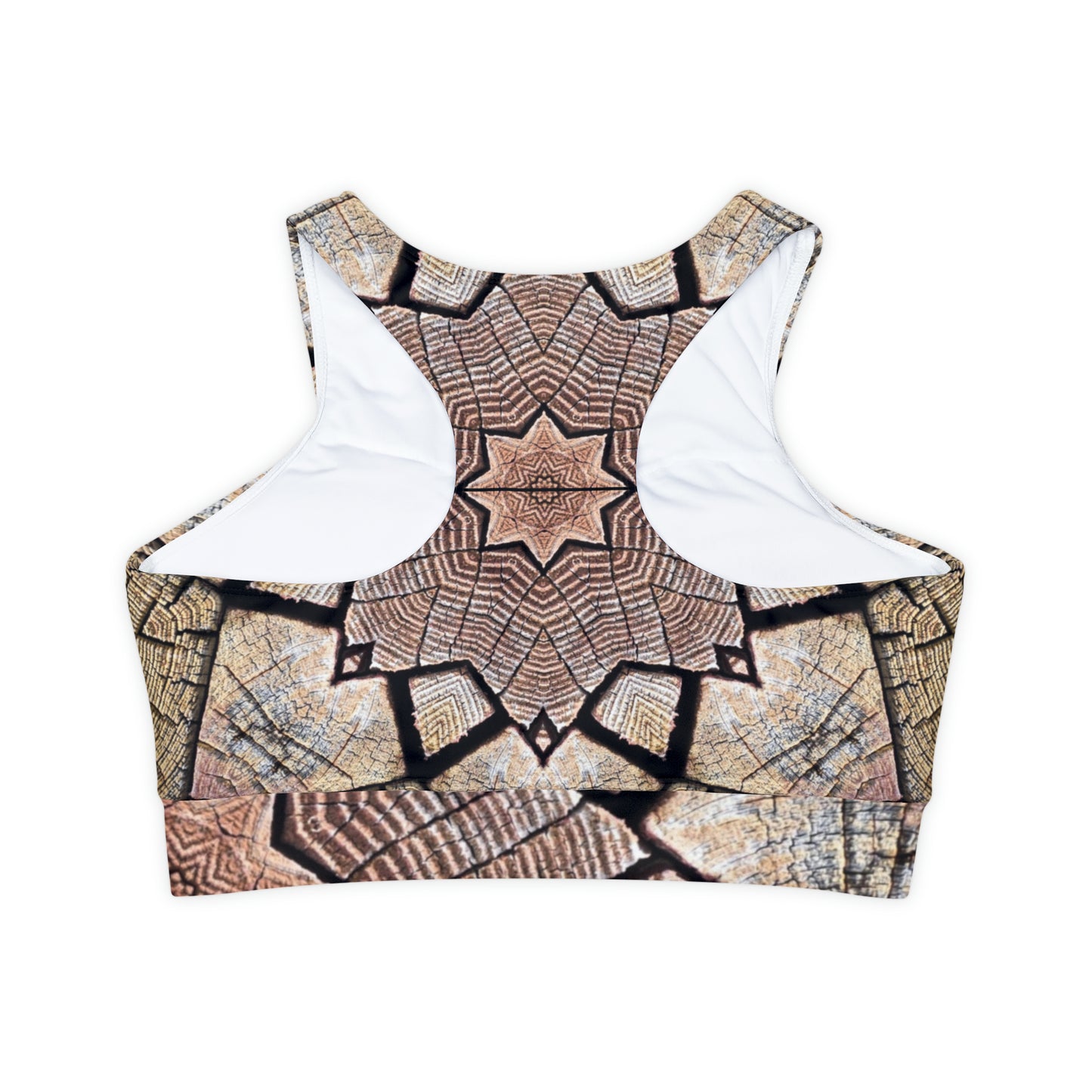 Brown Mandala - Inovax Padded Sports Bra