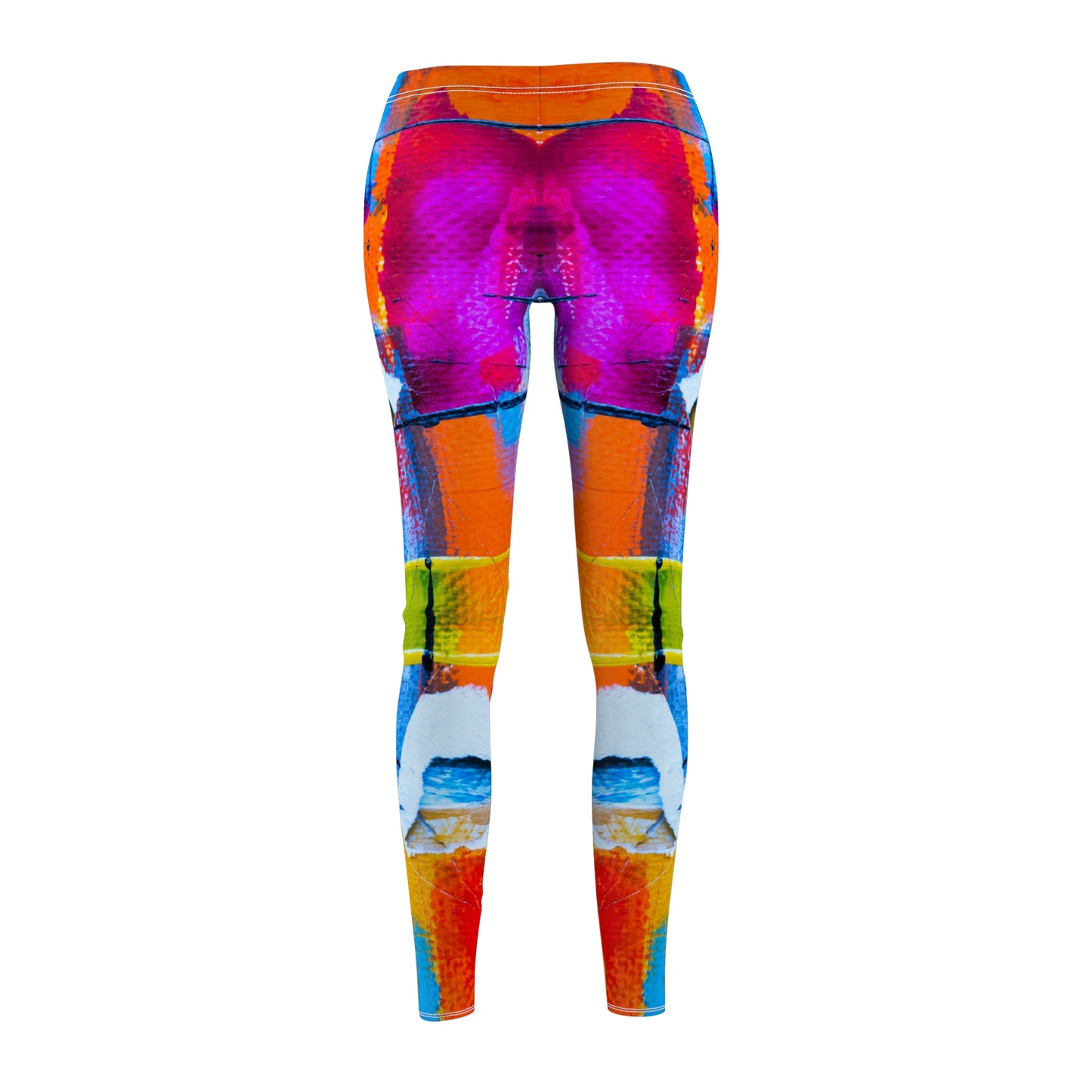 Colores cuadrados - Inovax Leggings casuales cortados y cosidos para mujer