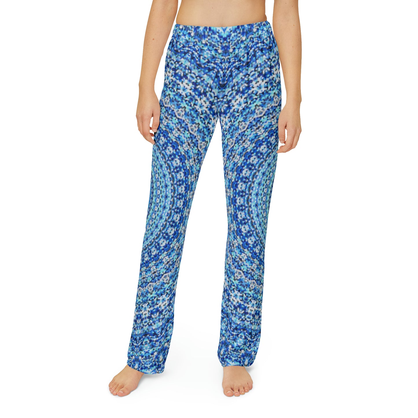 Mandala bleu - Pantalon de pyjama pour enfants Inovax