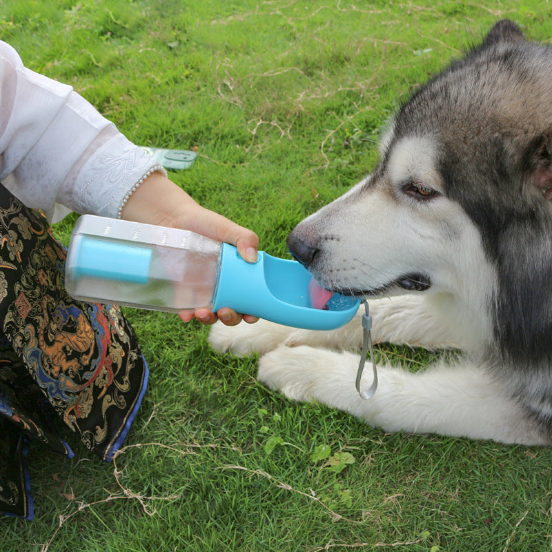 Bouteille d'eau Portable 3 en 1 pour chat et chien, distributeur de nourriture, abreuvoir, bouteille d'eau multifonctionnelle anti-fuite, produits pour animaux de compagnie