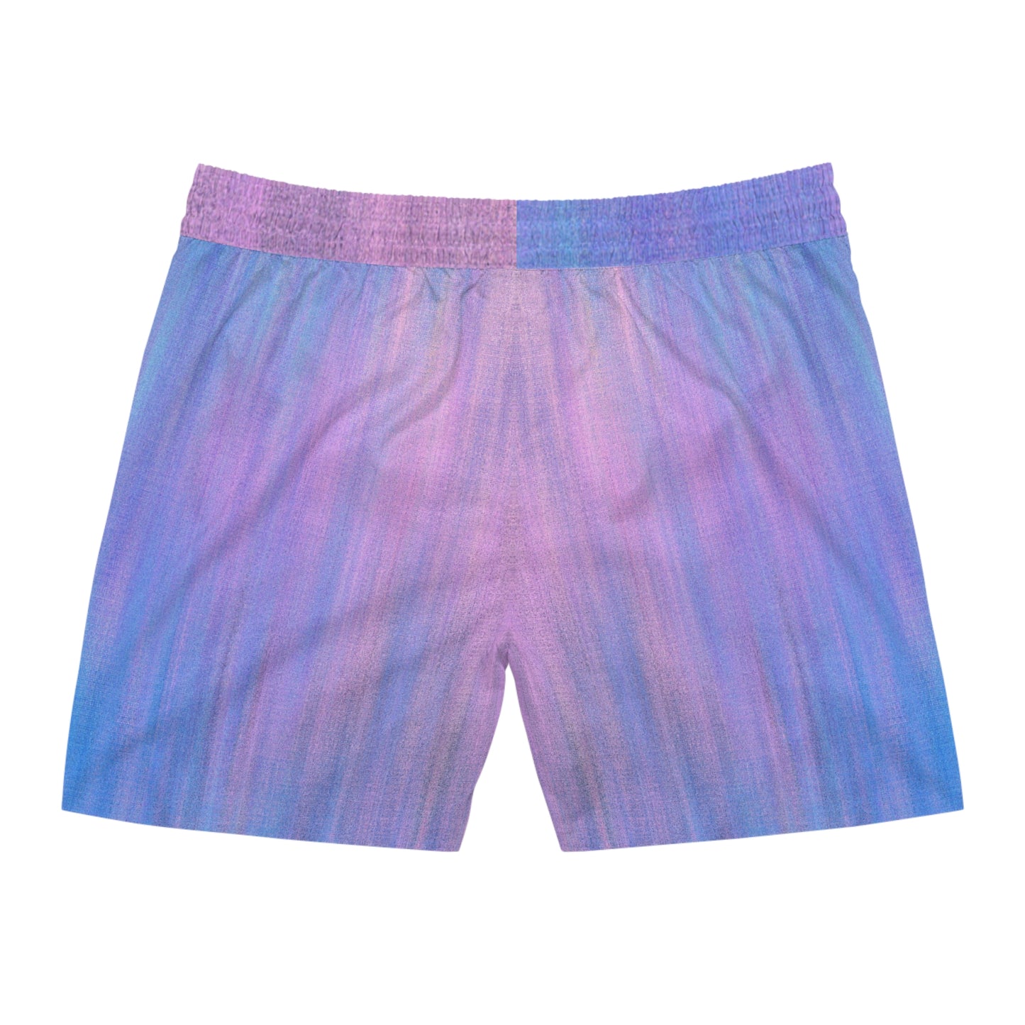 Blue & Purple Metalic - Inovax Men's Mid-Length Swim Shorts