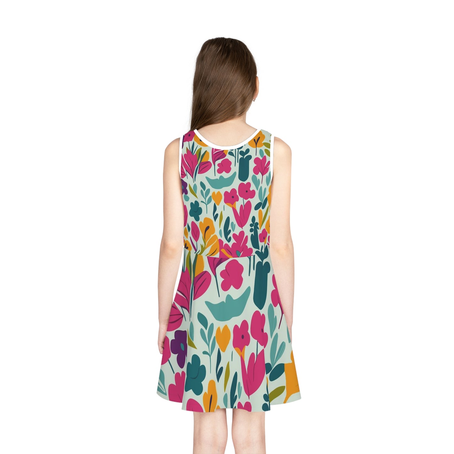 Light flowers - Inovax Girl's Sleeveless Sundress