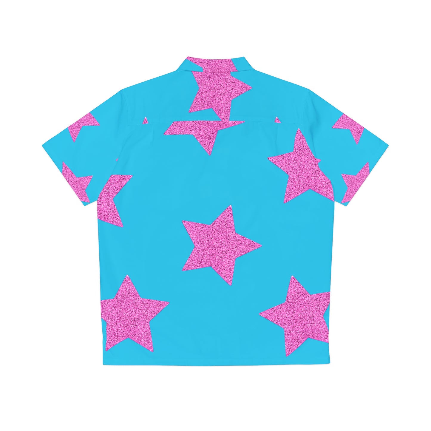 Estrellas Rosadas - Camisa hawaiana para hombre Inovax