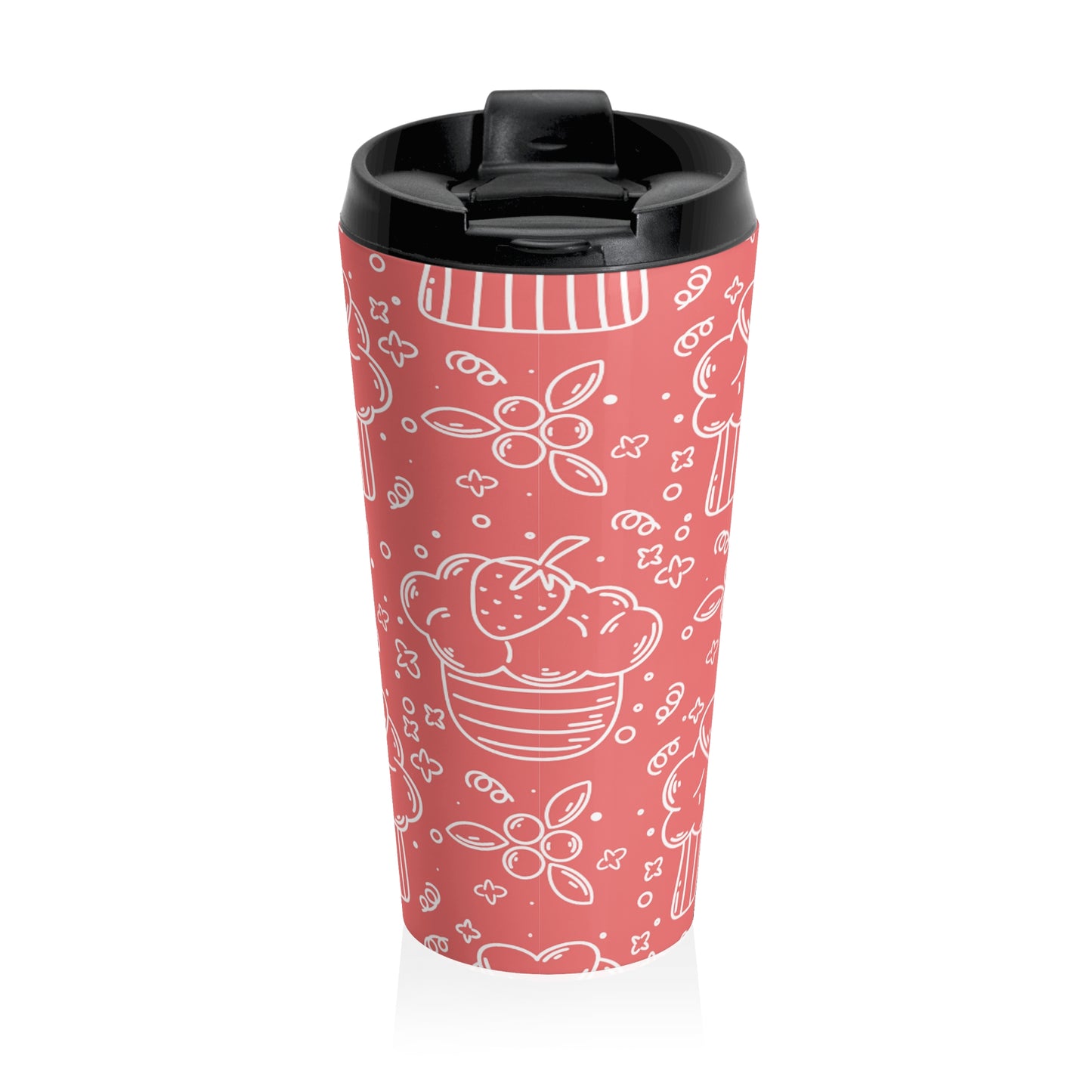 Doodle Pancake - Tasse de voyage en acier inoxydable Inovax