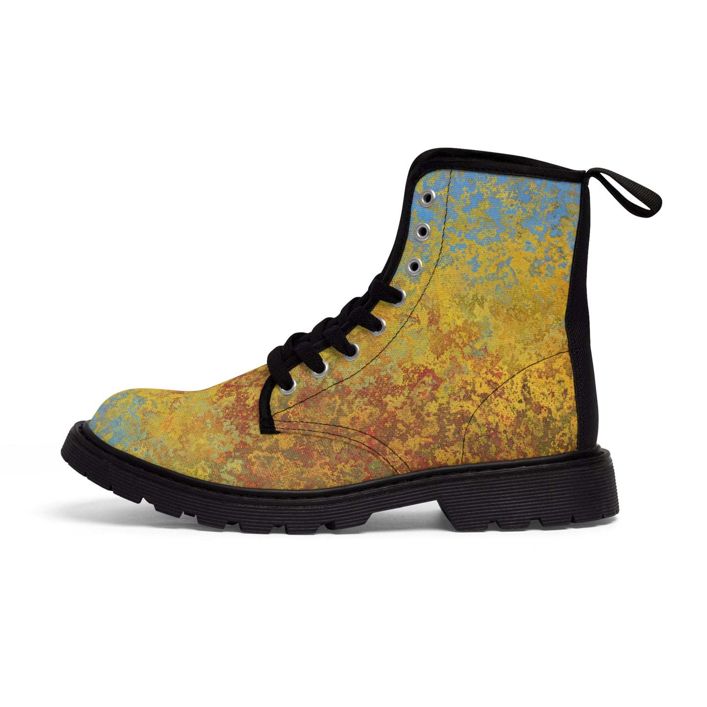 Gold and blue spots - Inovax Men's Canvas Boots