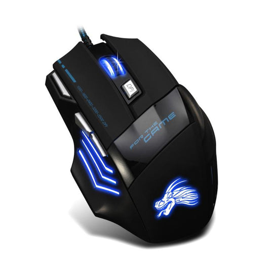 Souris de jeu filaire professionnelle 5500DPI réglable 7 boutons