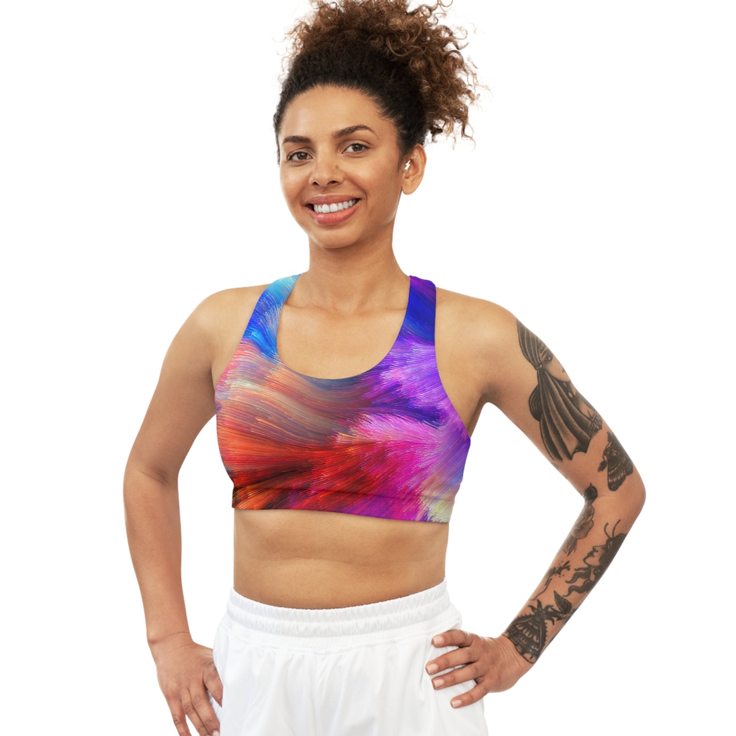 Neon Splash - Inovax Seamless Sports Bra