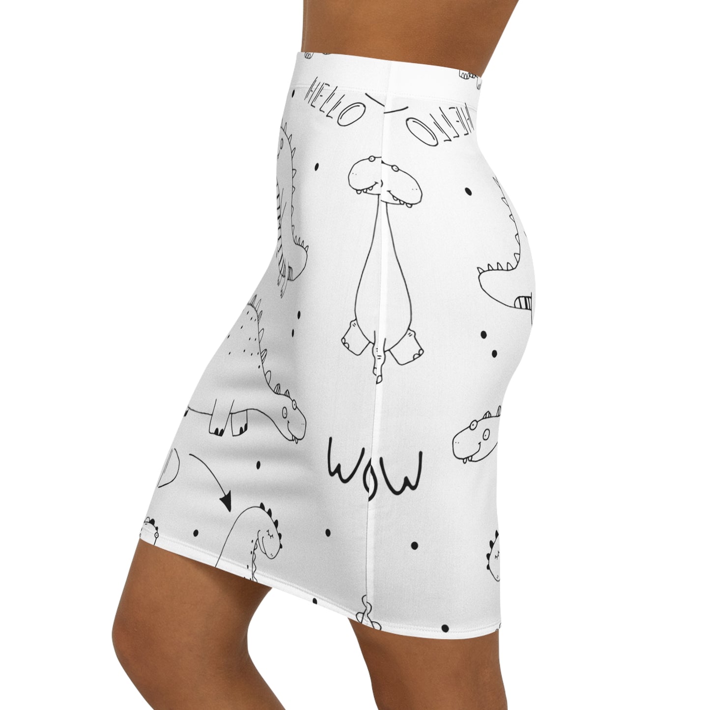 Doodle Dinosours - Inovax Women's Mini Skirt