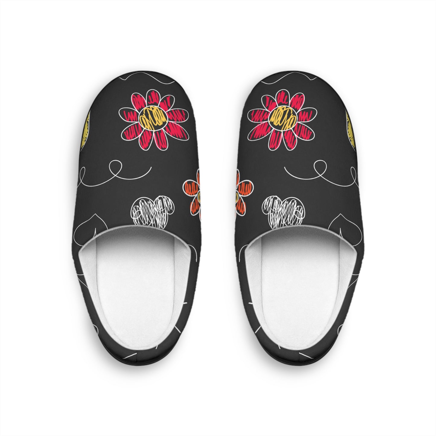 Kids Doodle Playground - Pantuflas de interior para mujer Inovax