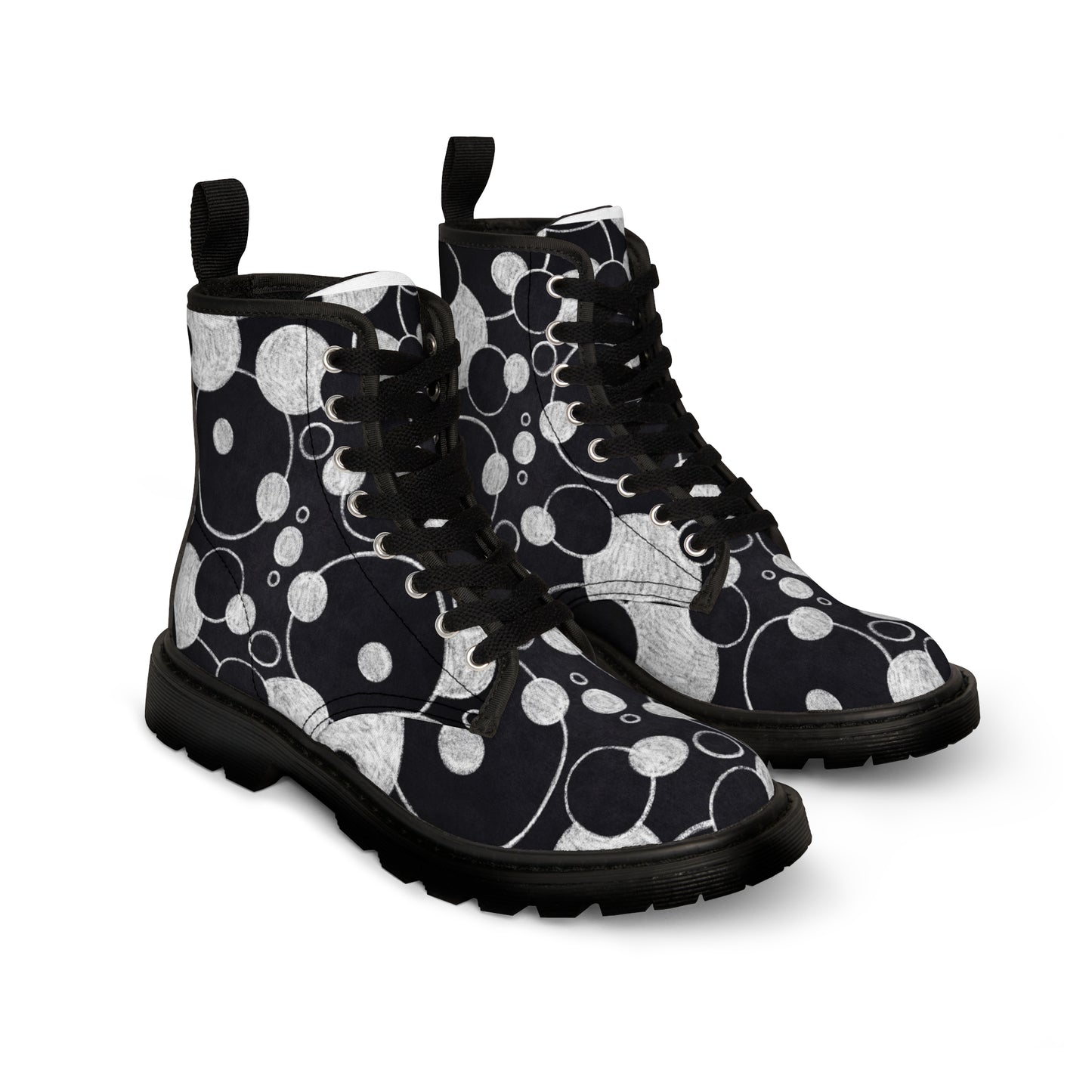 Black Dots - Inovax Men's Canvas Boots