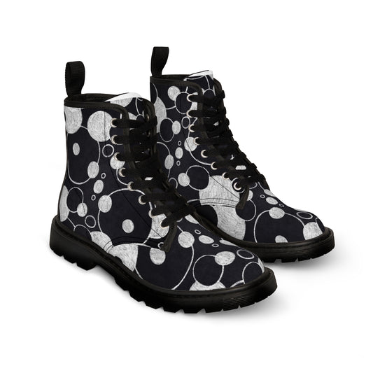 Black Dots - Inovax Men's Canvas Boots