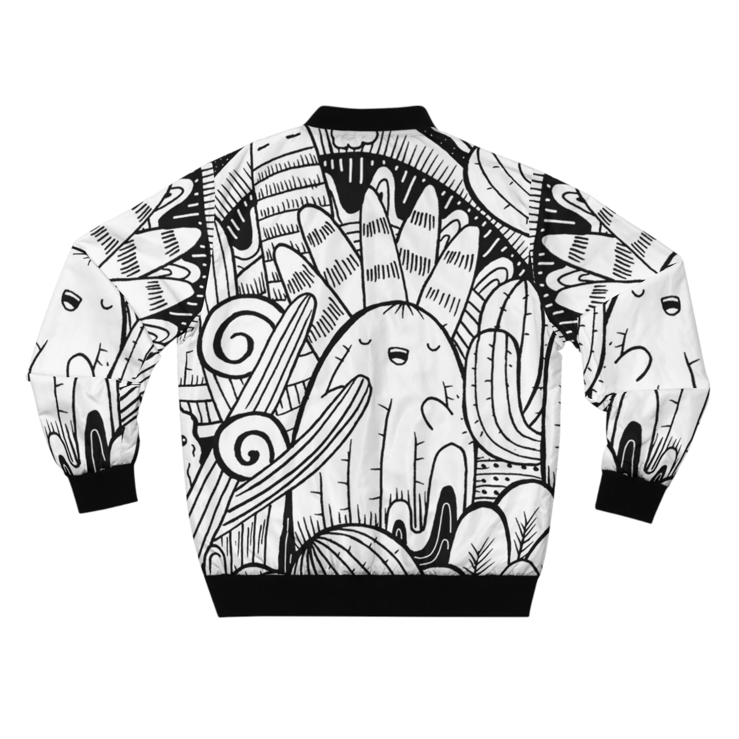 Doodle Cactus - Inovax Men's Bomber Jacket