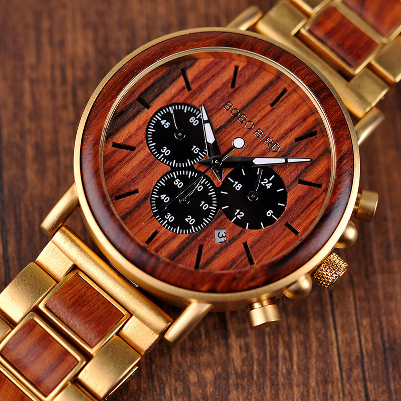 reloj de madera para hombre 