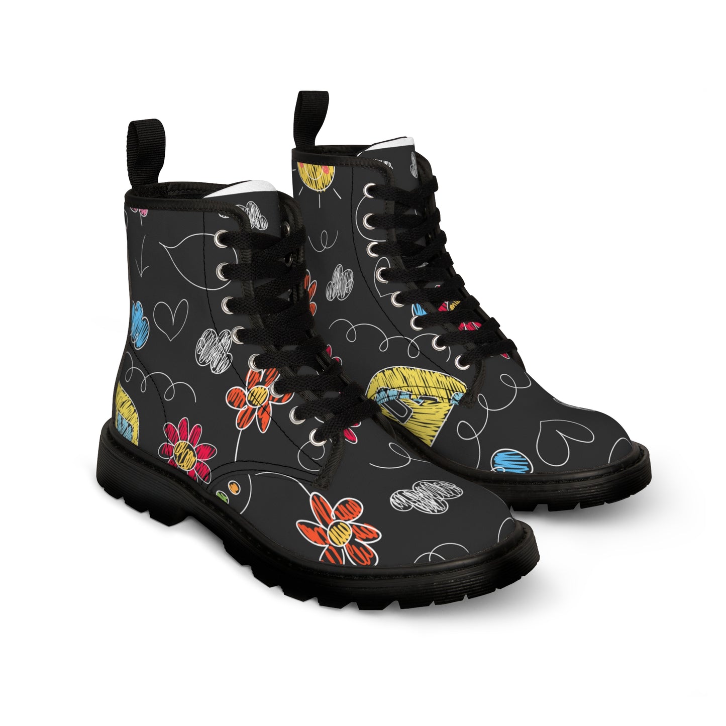 Kids Doodle Playground - Botas de lona para mujer Inovax