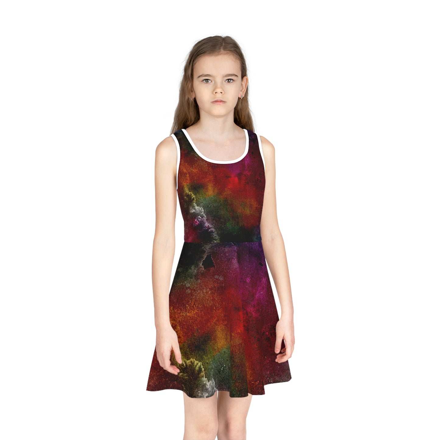 Dark Explosion  - Inovax Girl's Sleeveless Sundress