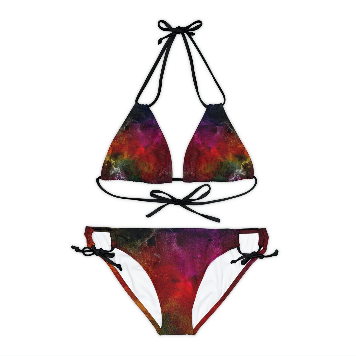 Dark Explosion  - Inovax Strappy Bikini Set