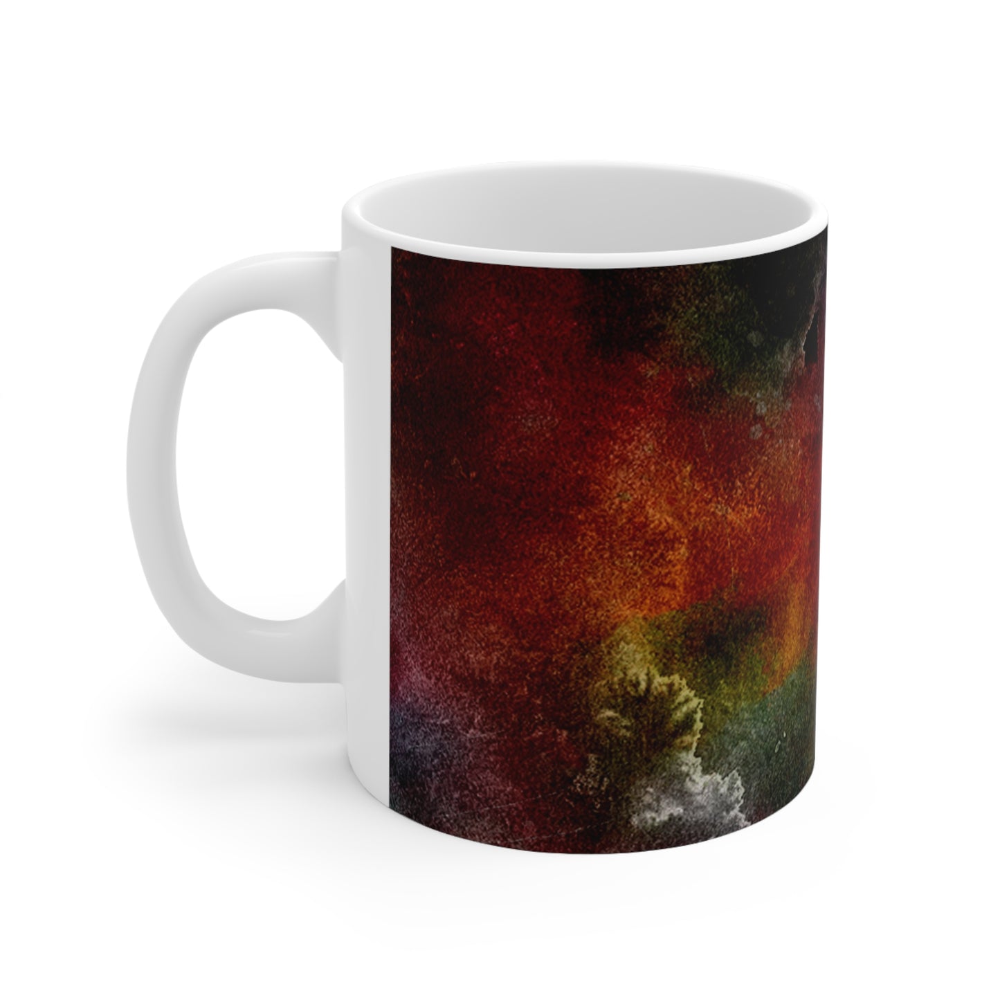 Explosión Oscura - Taza de Cerámica Inovax 11oz