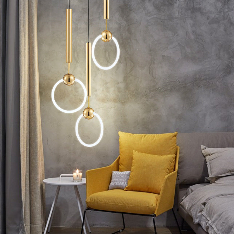 Bedroom Bedside Nordic Modern Minimalist Hanging Line Lamp