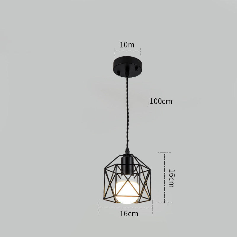 Petites lampes et lanternes en fer forgé Personnalité et créativité post-modernes simples