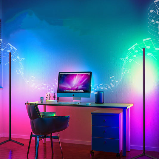 Lampe d'angle d'ambiance Bluetooth RGB Symphony avec application intelligente Graffiti Floor