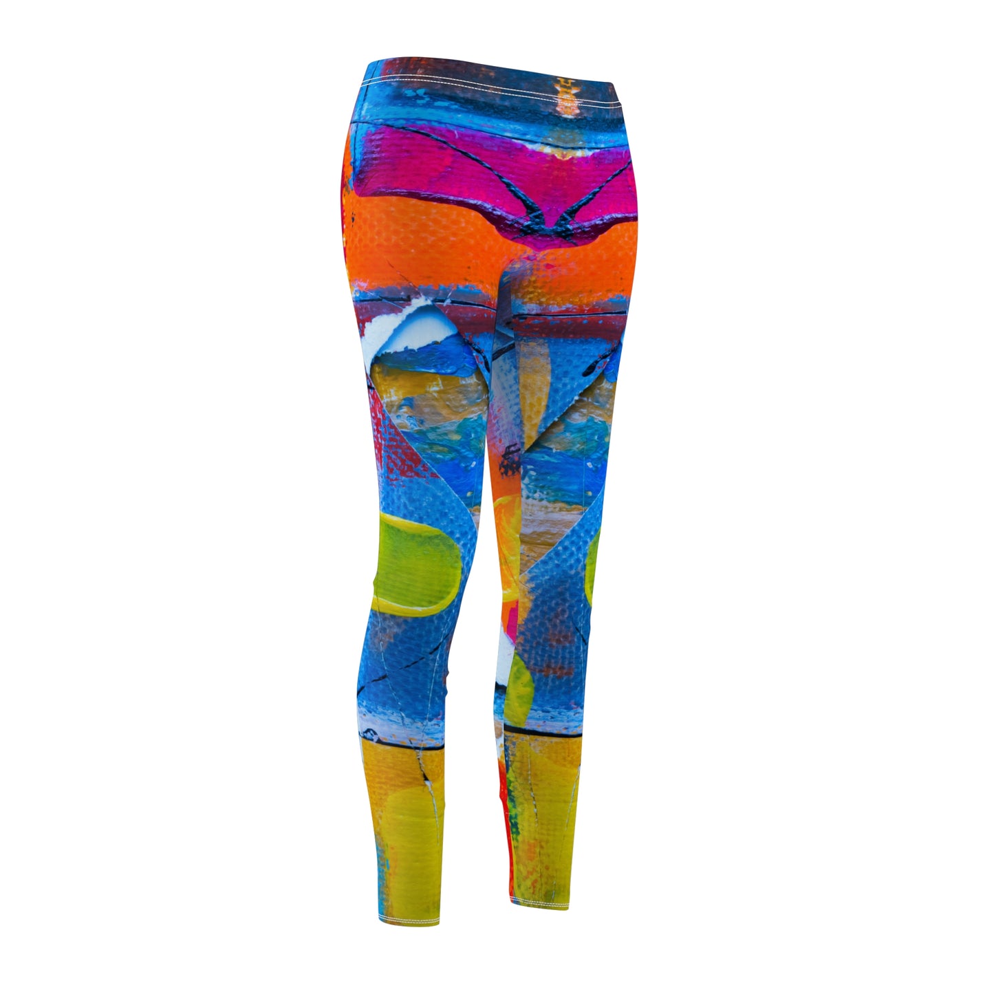 Colores cuadrados - Inovax Leggings casuales cortados y cosidos para mujer