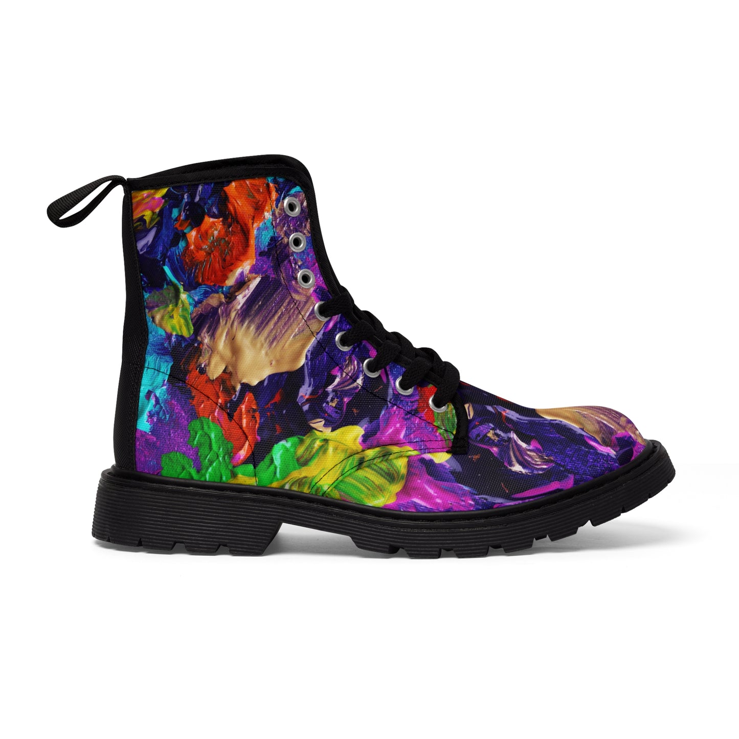 Color Paintings - Inovax Woman's Canvas Boots