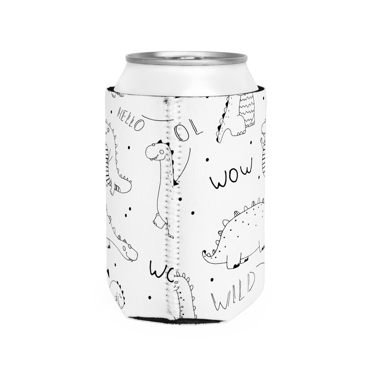 Doodle Dinosours - Funda enfriadora de latas Inovax