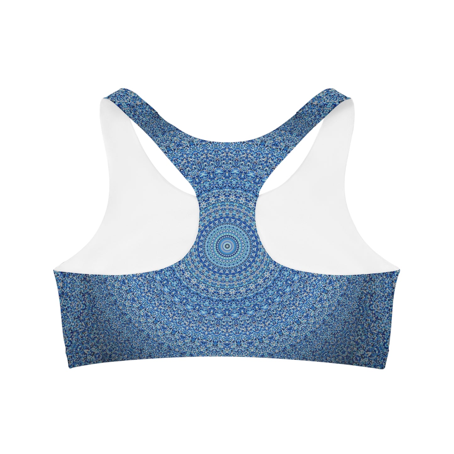 Mandala bleu - Soutien-gorge de sport sans couture Inovax