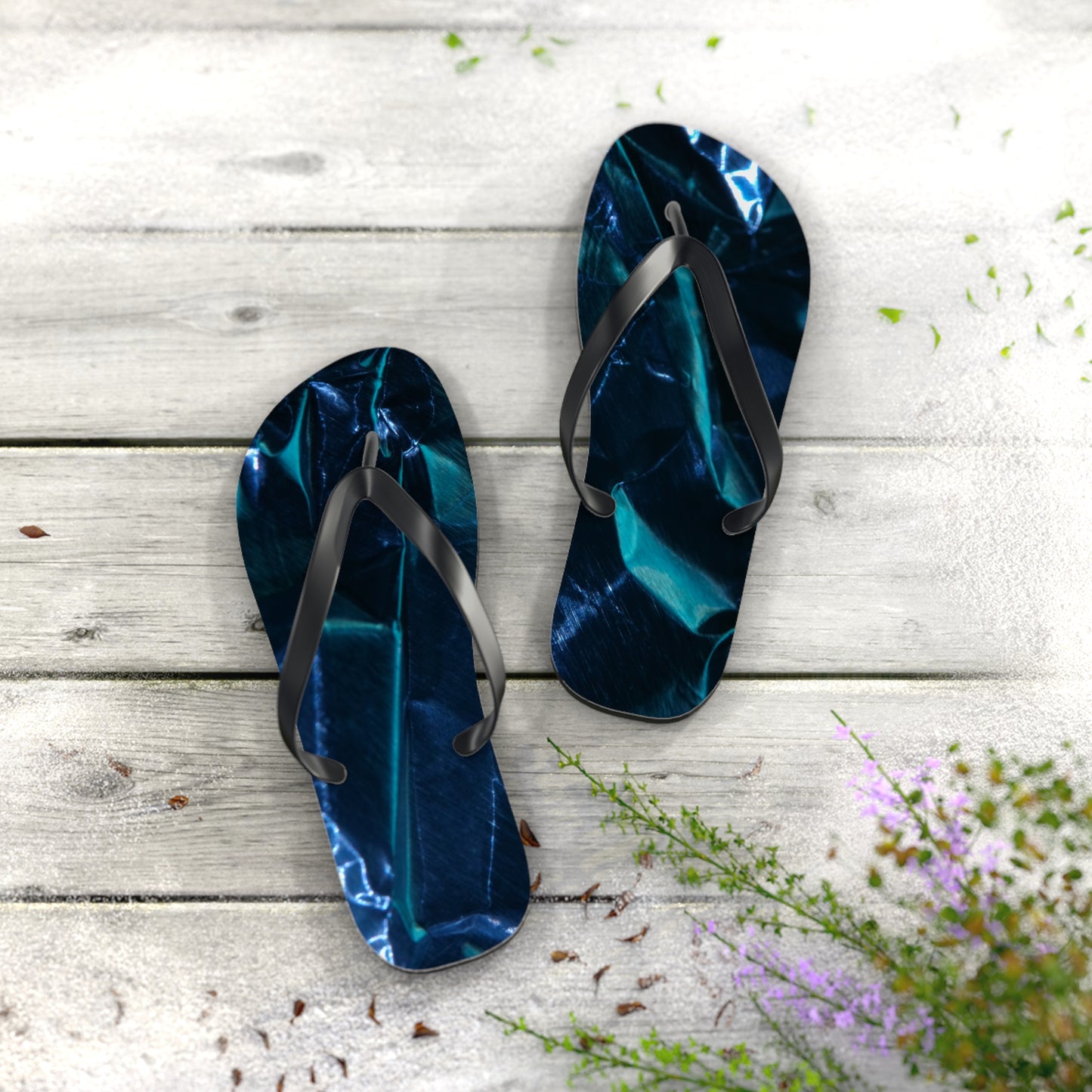 Blue Metalic - Inovax Flip Flops