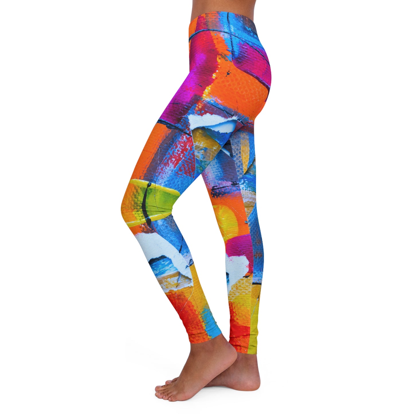 Couleurs carrées - Leggings Inovax en spandex pour femmes