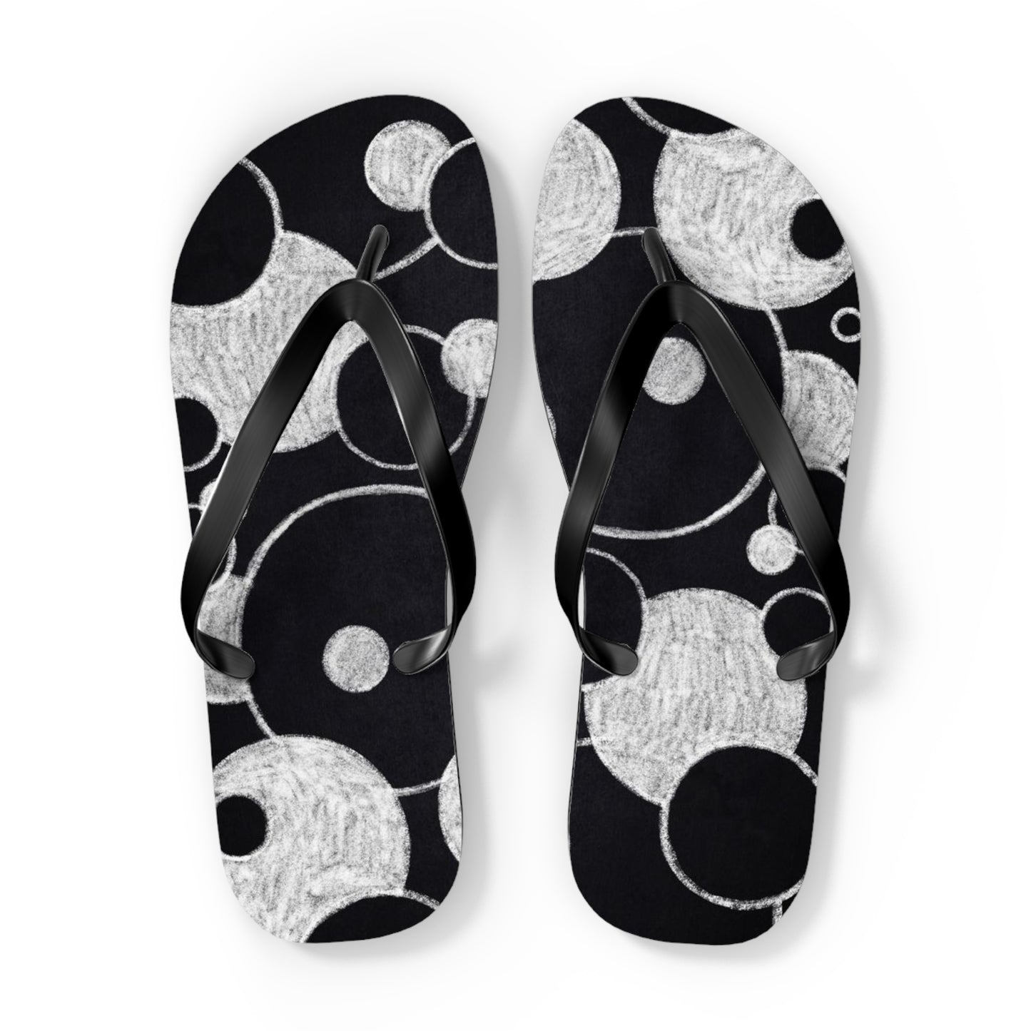 Black Dots - Inovax Flip Flops