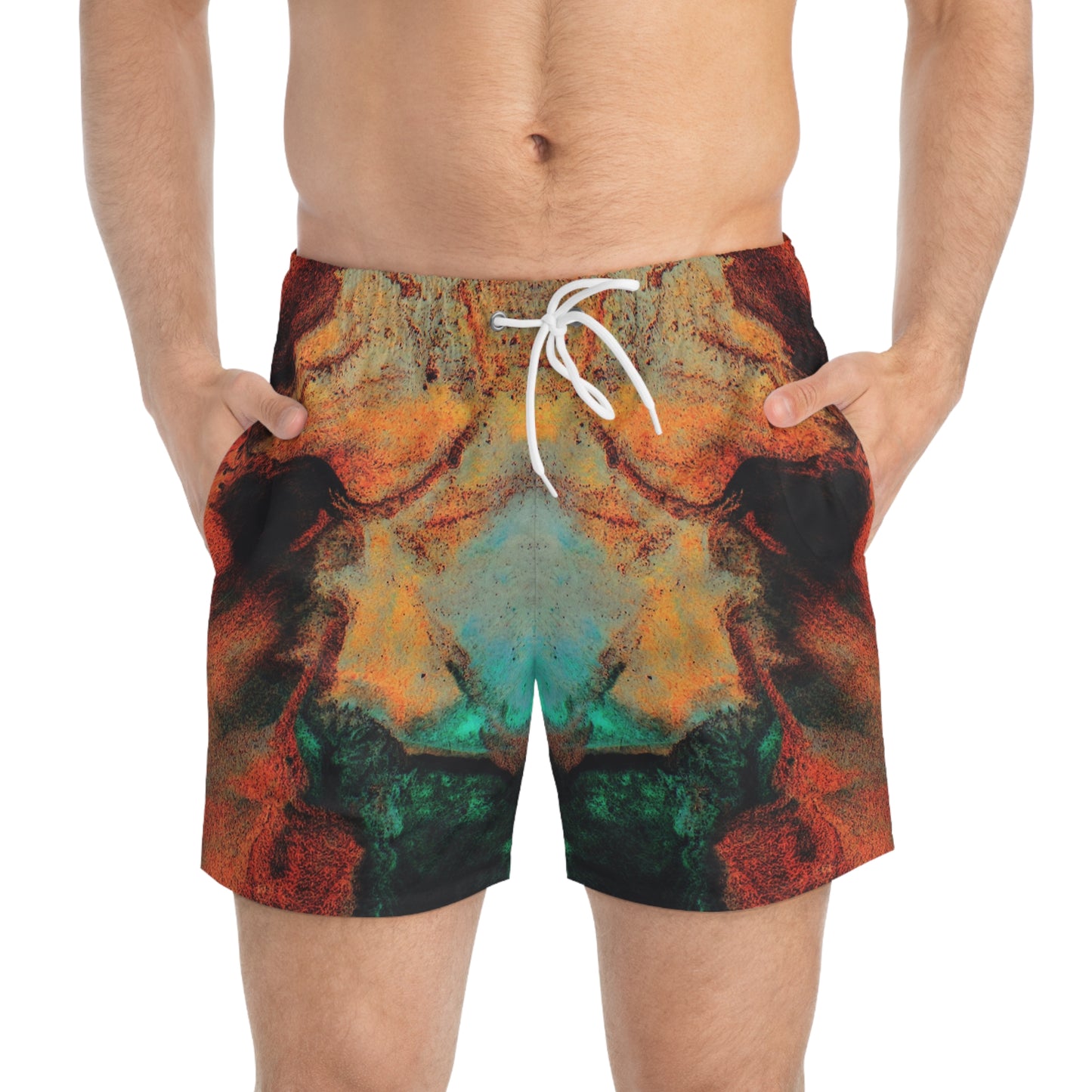 Orange flush - Inovax Swim Trunks