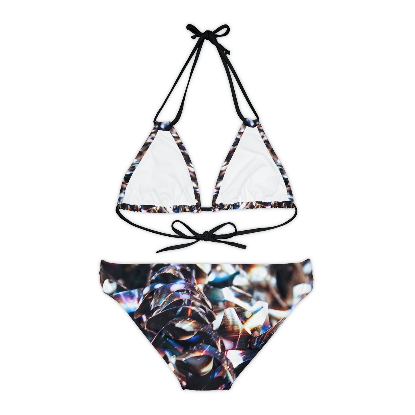 Liquid Metalic - Conjunto de bikini con tiras Inovax