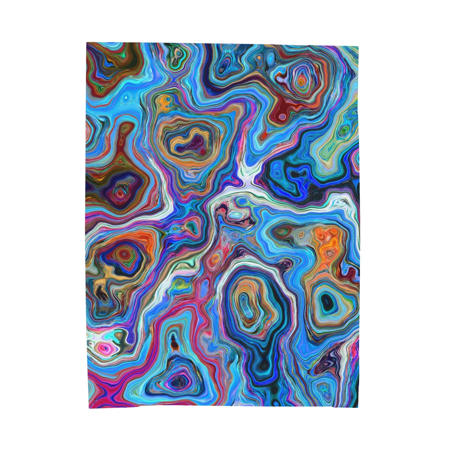 Trippy Liquid - Inovax Velveteen Plush Blanket