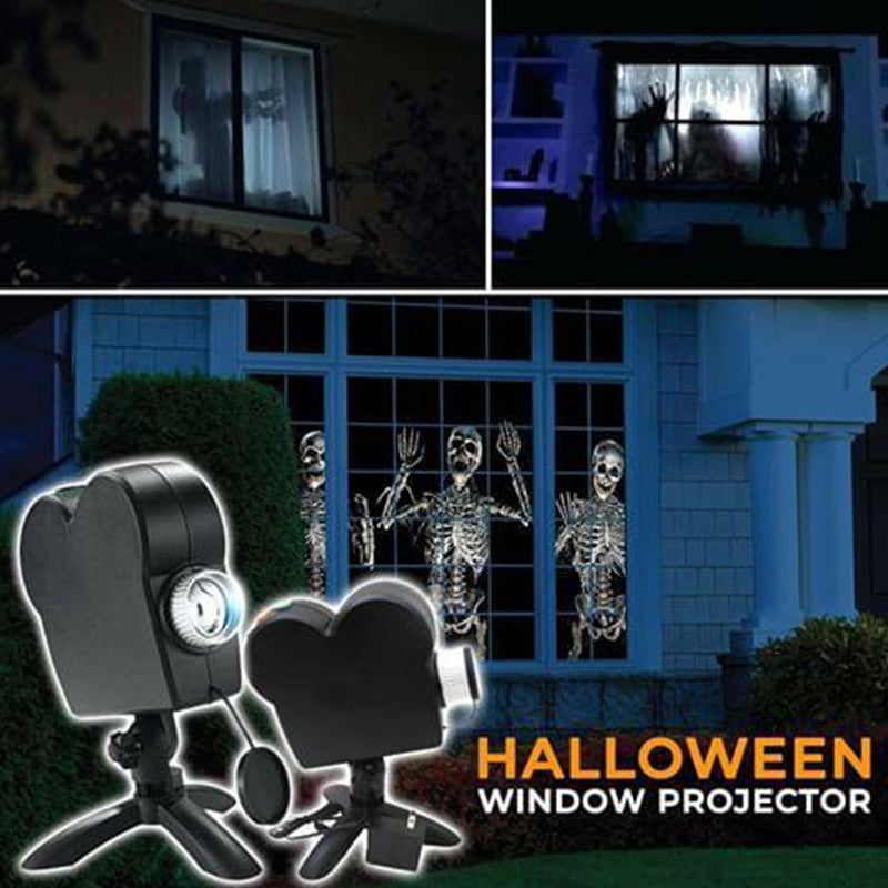 Fenêtre LED lumières affichage Laser Halloween maison DJ spectacle lumières noël projecteur projecteur film fête lumières