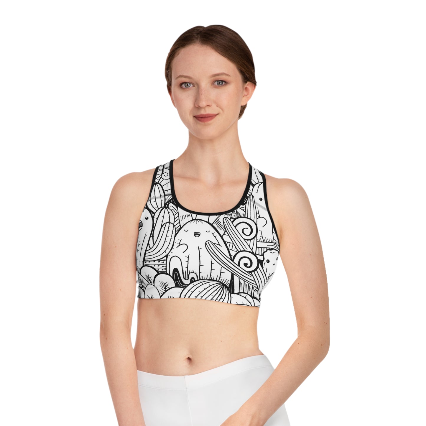 Doodle Cactus - Soutien-gorge de sport Inovax