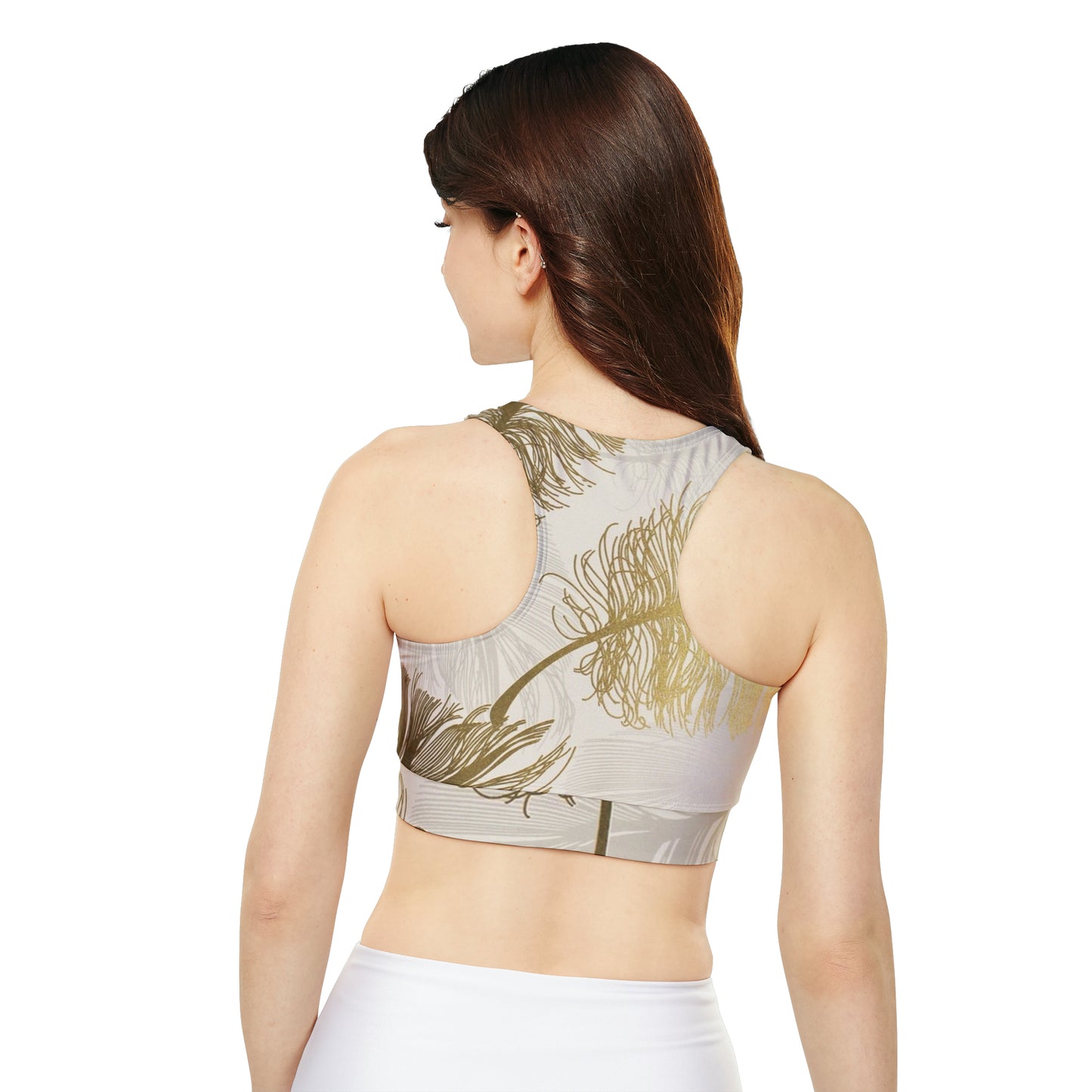 Golden Feathers - Inovax Padded Sports Bra