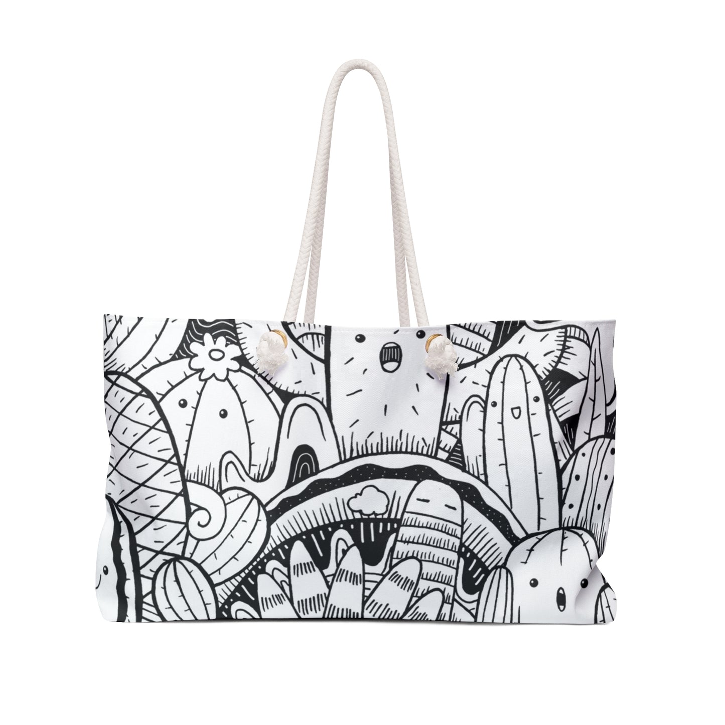 Doodle Cactus - Bolsa de fin de semana Inovax