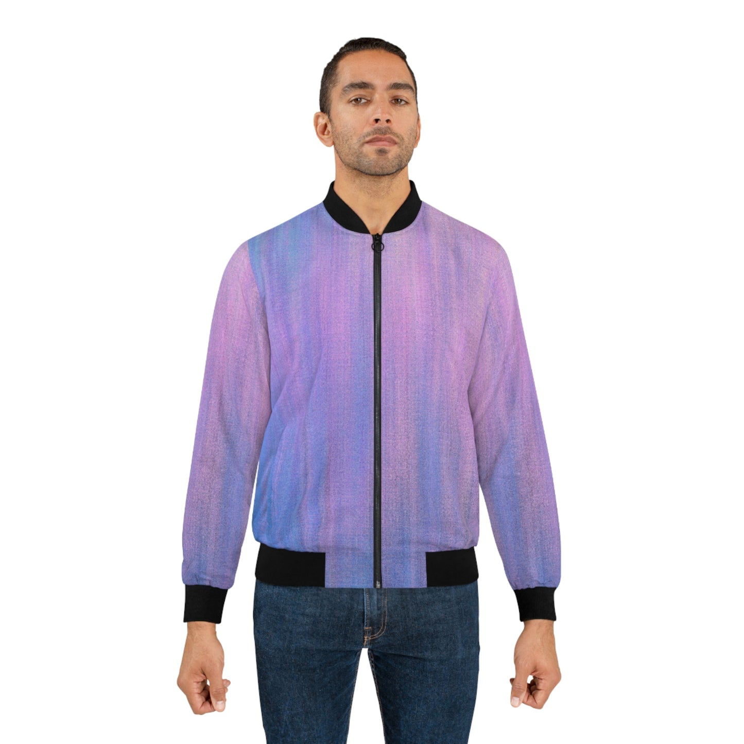 Bleu &amp; Violet Métallisé - Blouson Bomber Inovax pour Homme