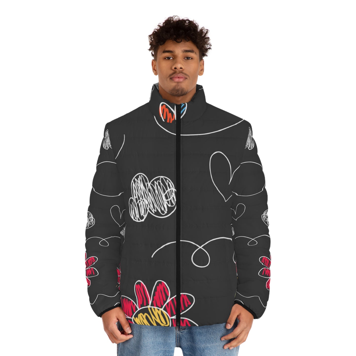 Kids Doodle Playground - Chaqueta acolchada para hombre Inovax