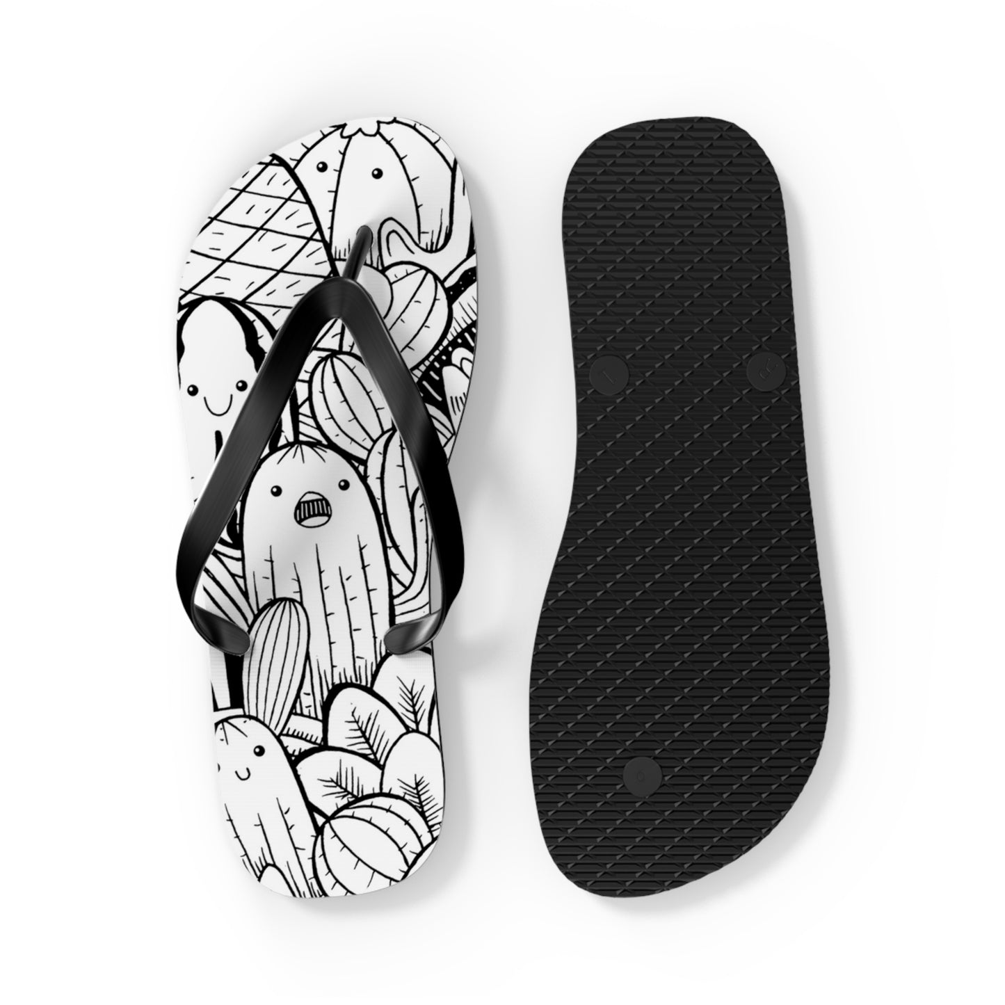 Doodle Cactus - Inovax Flip Flops