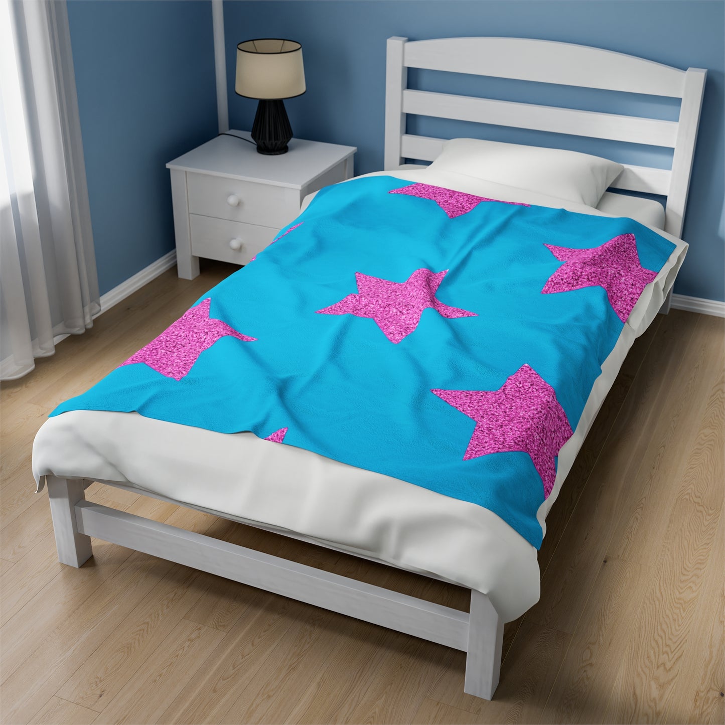 Pink Stars - Inovax Velveteen Plush Blanket