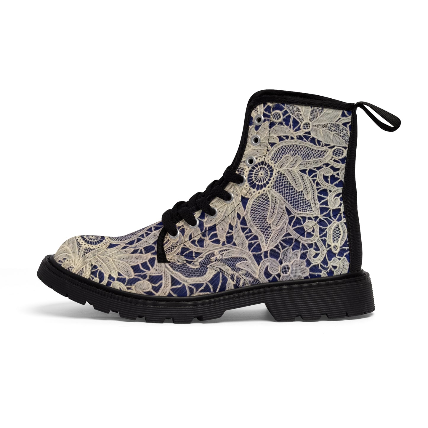 Golden and Blue - Inovax Men's Canvas Boots