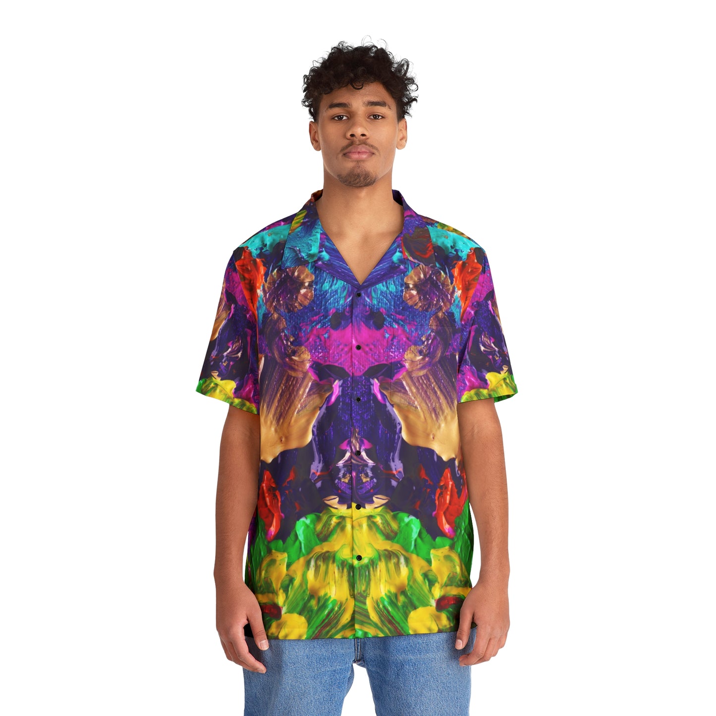 Peintures en couleurs - Chemise hawaïenne pour hommes Inovax