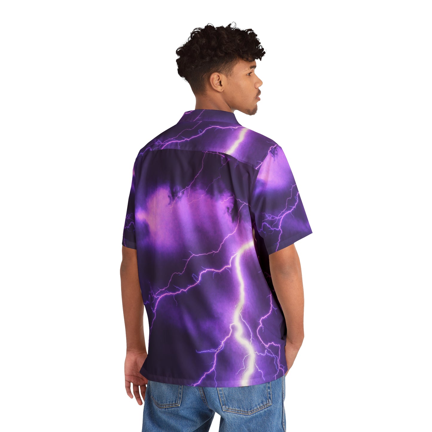 Electric Thunder - Camisa hawaiana para hombre Inovax