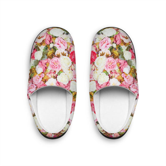 Pink Flowers - Inovax Women's Indoor Slippers