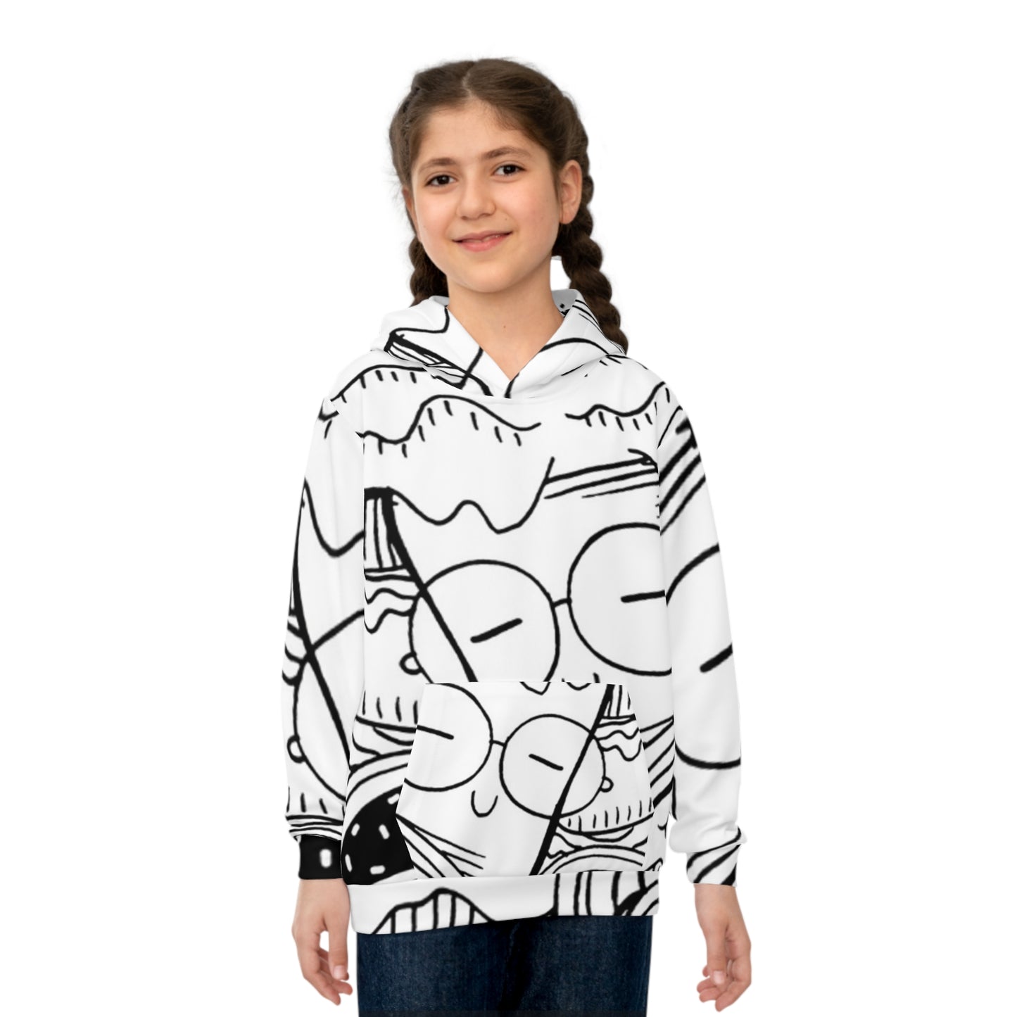 Doodle Icecream - Sudadera con capucha infantil Inovax