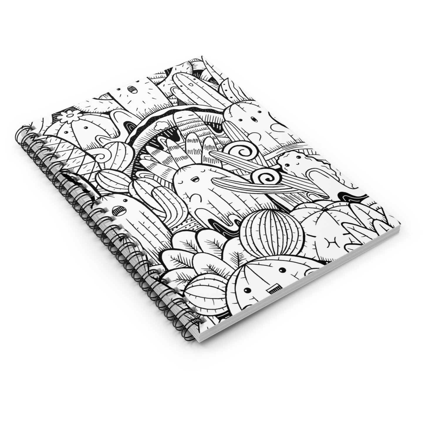 Doodle Cactus - Inovax Spiral Notebook (Ruled Line)