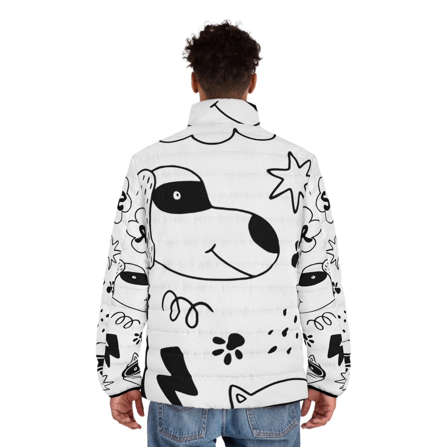 Doodle Dogs &amp; Cats - Chaqueta acolchada para hombre Inovax